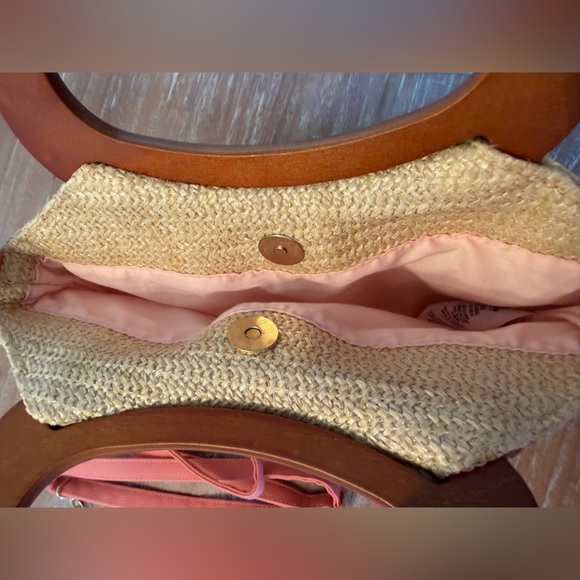 Disney Tropical Canvas Tote with Wooden Handles - Picture 5 of 5